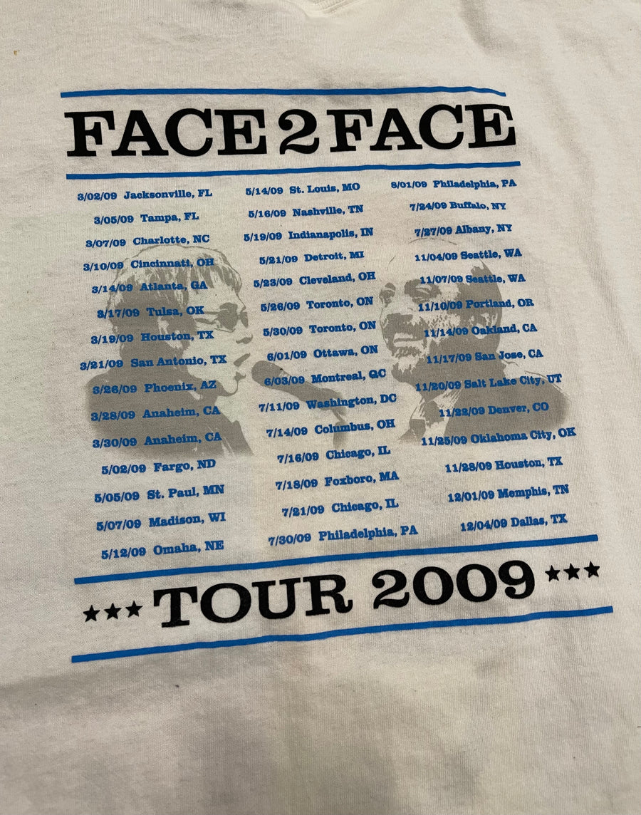 2009 Face 2 Face Elton John & Billy Joel Tour Tee XXL