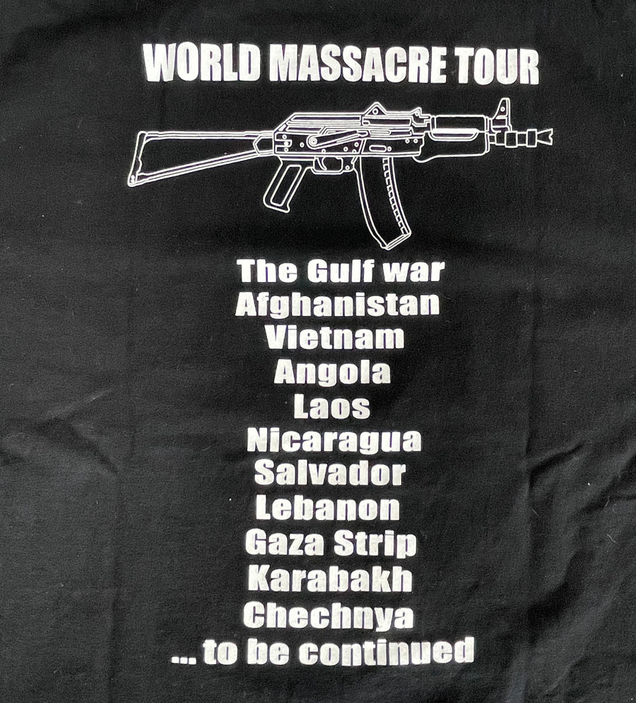 Vintage AK-47 World Massacre Mikhail Kalashnikov Tee L