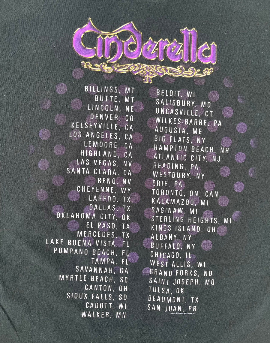 Vintage 2005 Cinderella Tour Band Tee L