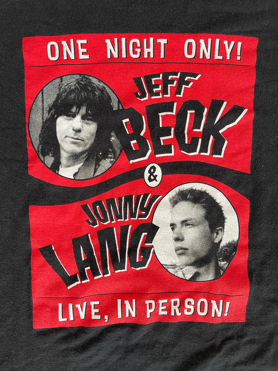 Vintage 1999 Jeff Beck & Johnny Lang One Night Only Tee L