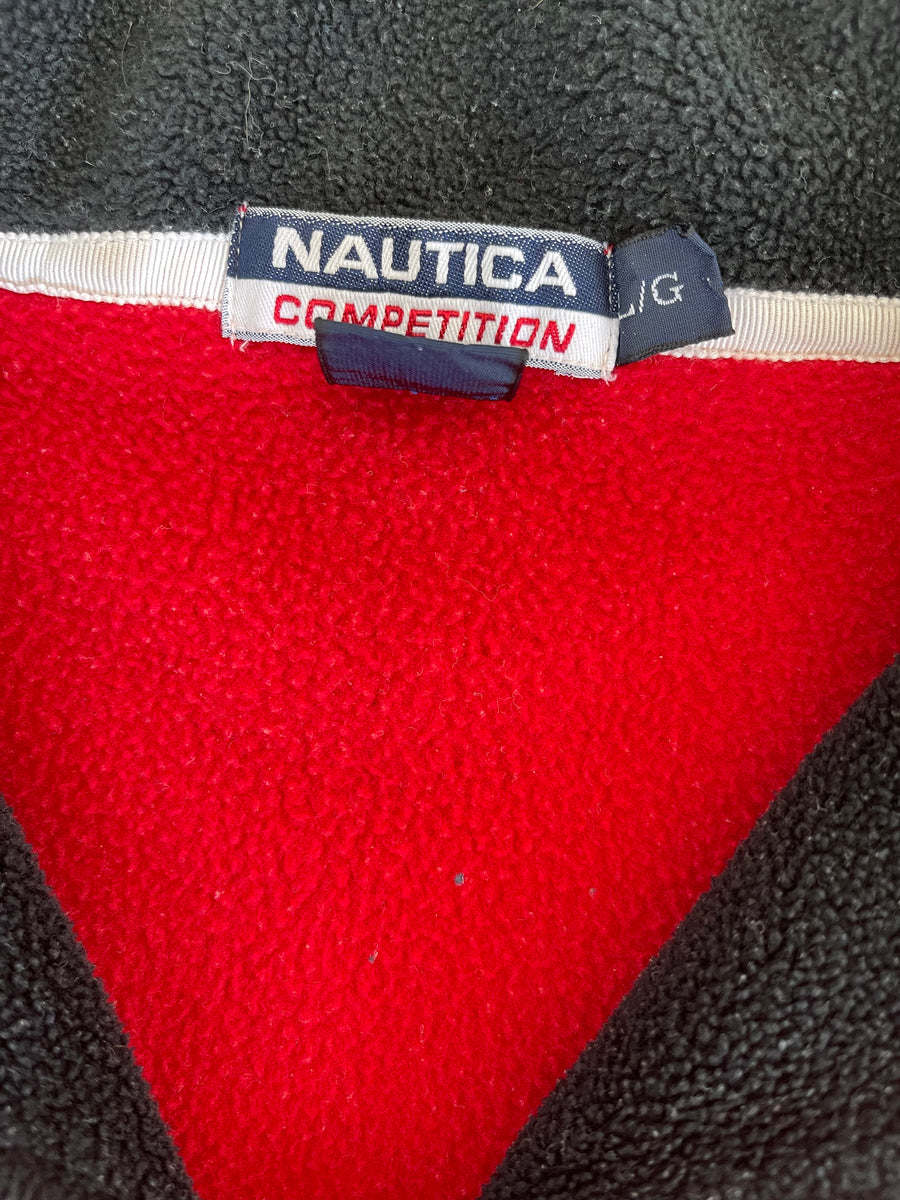 Vintage Nautica Competition Half Zip Fleece L