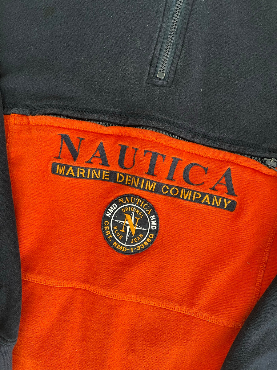 Vintage Nautica Marine Half Zip Sweater XL