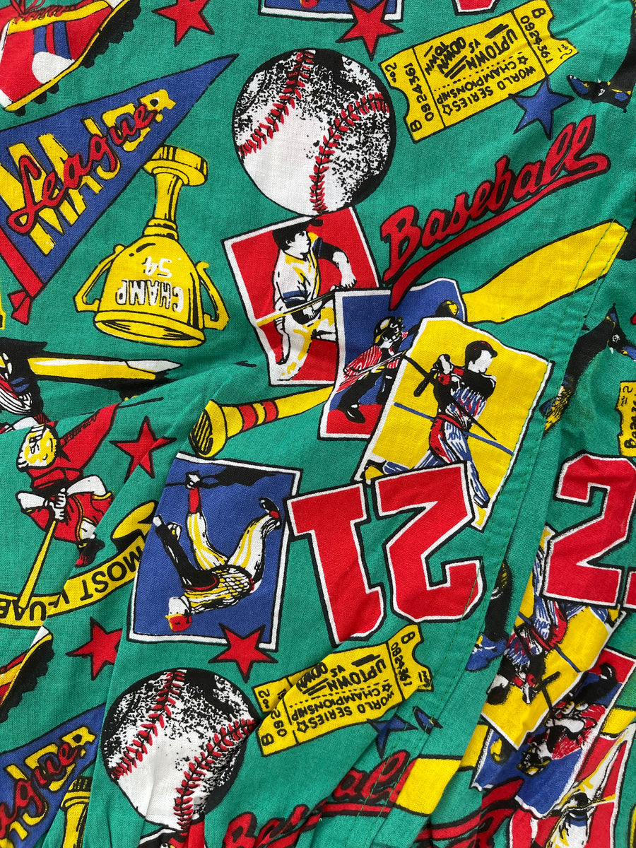 Vintage Baseball Major League Swim Shorts L