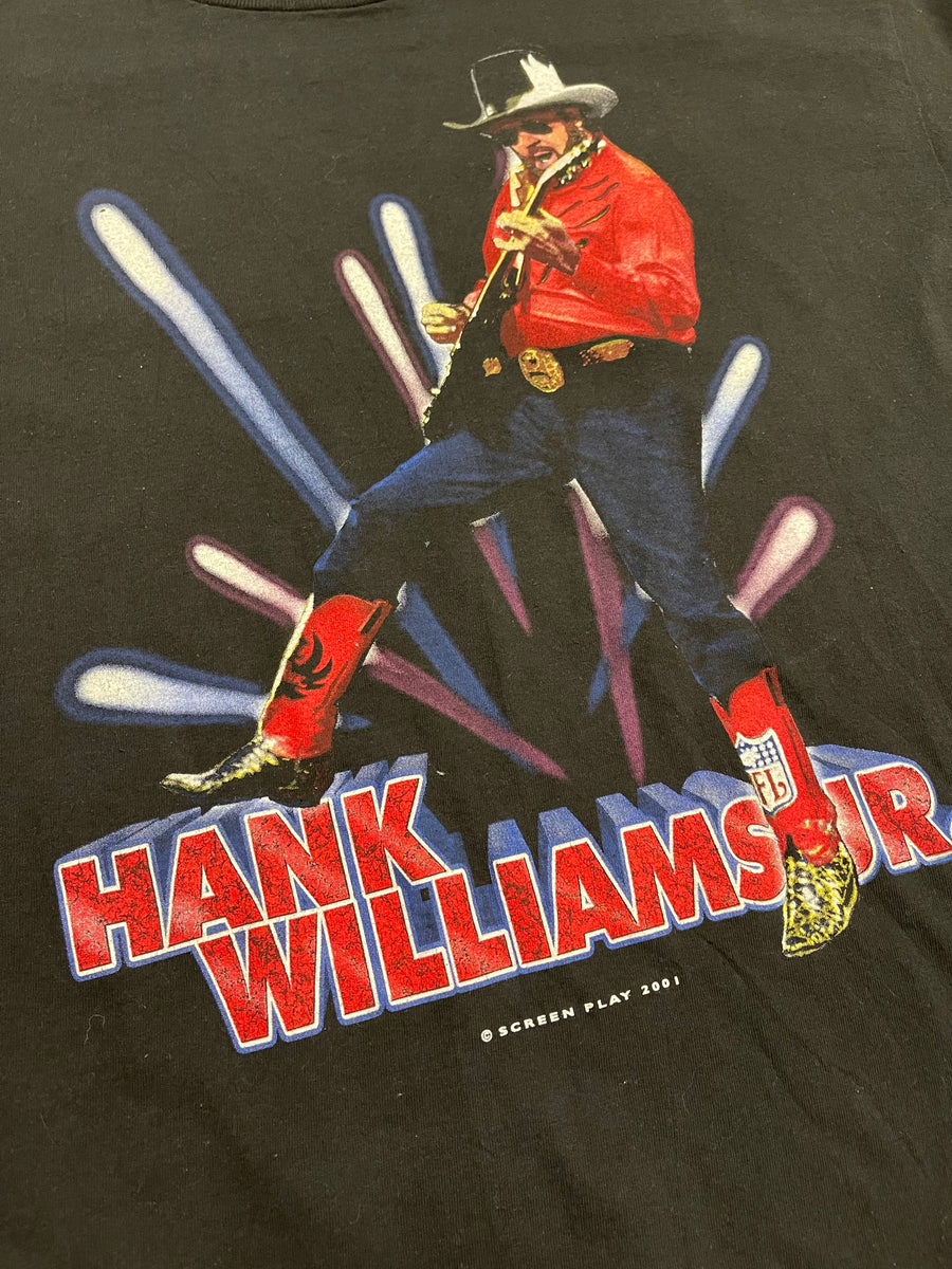 Vintage 2001 Hank Williams Jr Tour Band Tee XL