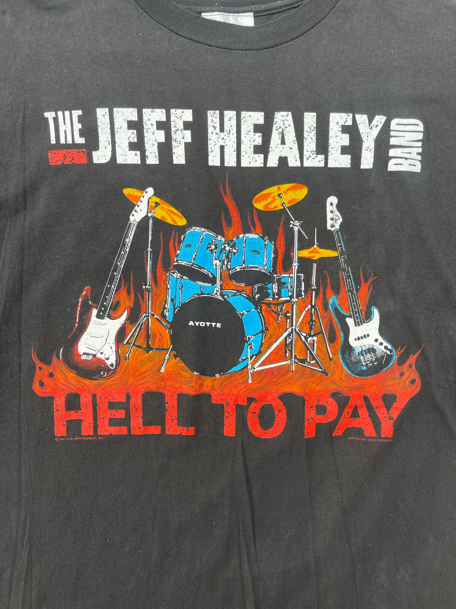 Vintage 1991 The Jeff Healey World Tour Band Tee L