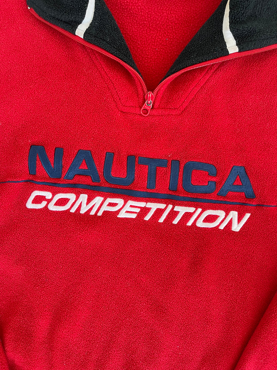 Vintage Nautica Competition Half Zip Fleece L