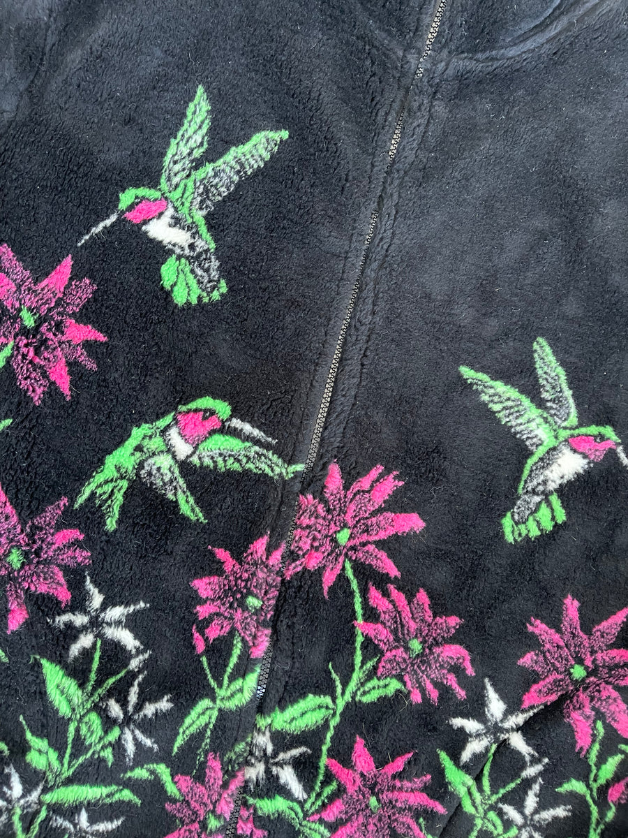 Vintage 1990s Black Mountain Fleece Zip Up Sweater M