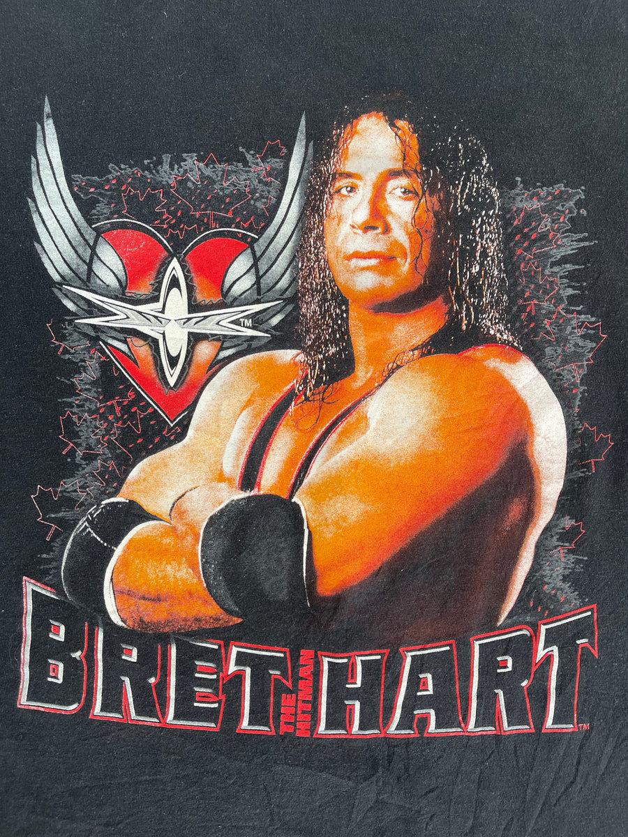 Vintage Bret The Hitman Hart Tee L