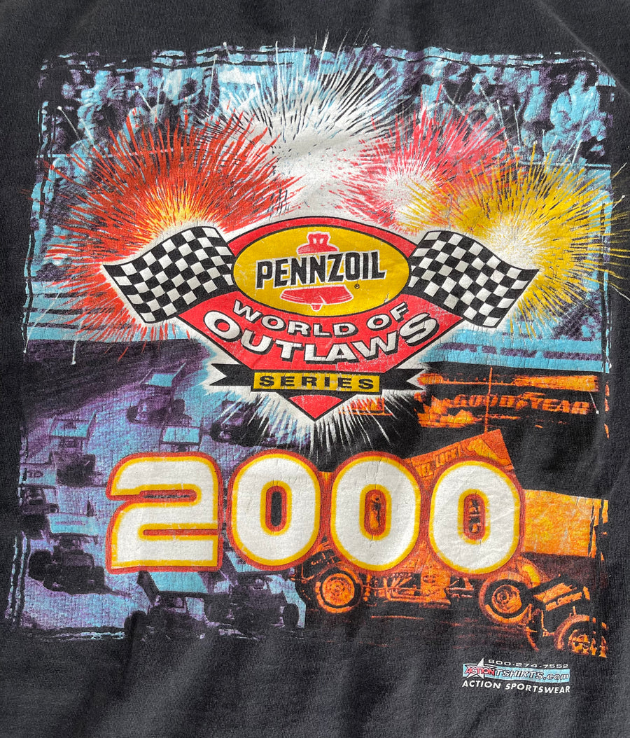 Vintage 2000 World of Outlaws Racing Tee L