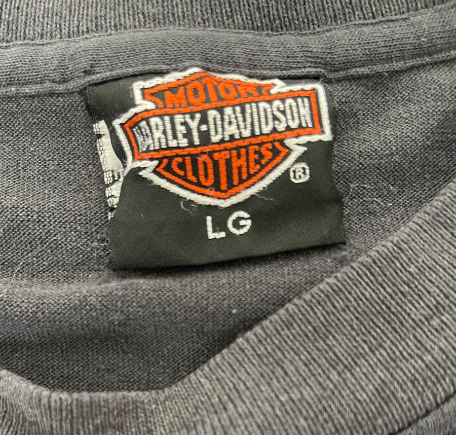Vintage 1986 Born In The USA Harley Davidson Tee L