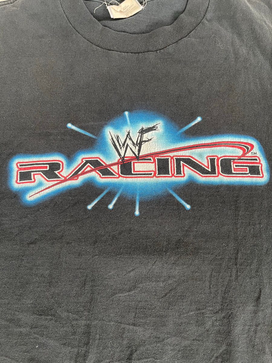 Vintage WWF 2000 The Rock Racing Tee L