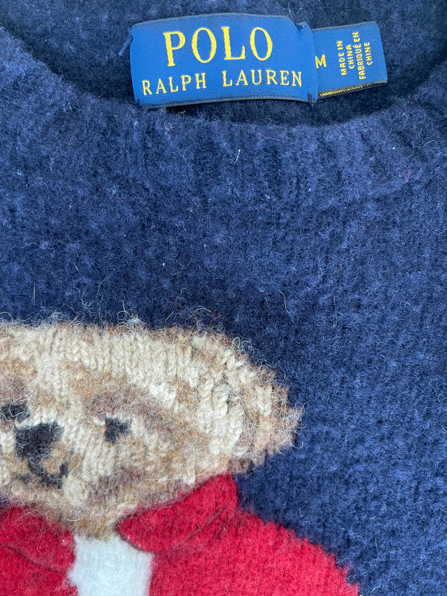 Womens Polo Bear Knit Ralph Lauren Sweater M