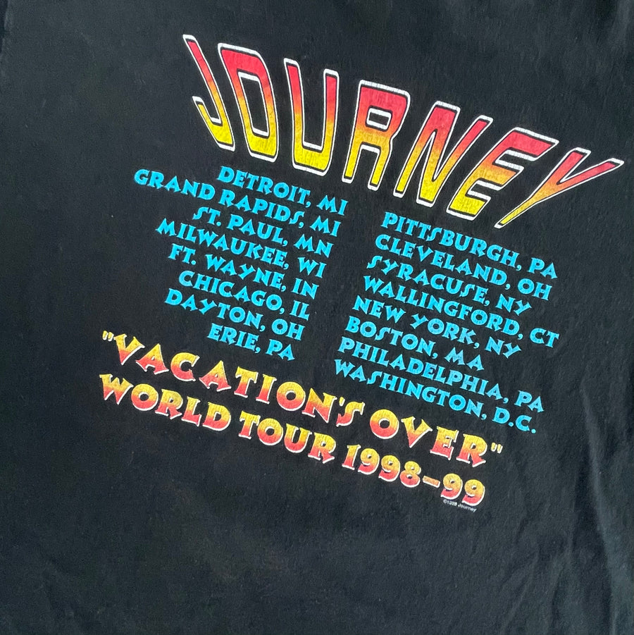 Vintage 1998-99 Stedman Journey Vacations Over World Tour Tee XL