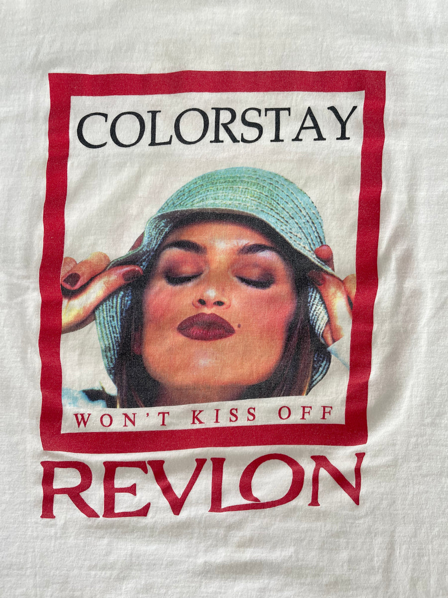 Vintage 90s Revlon Make Up Tee XL