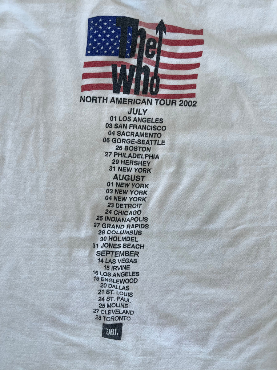 Vintage 2002 The Who North American Tour Tee XL