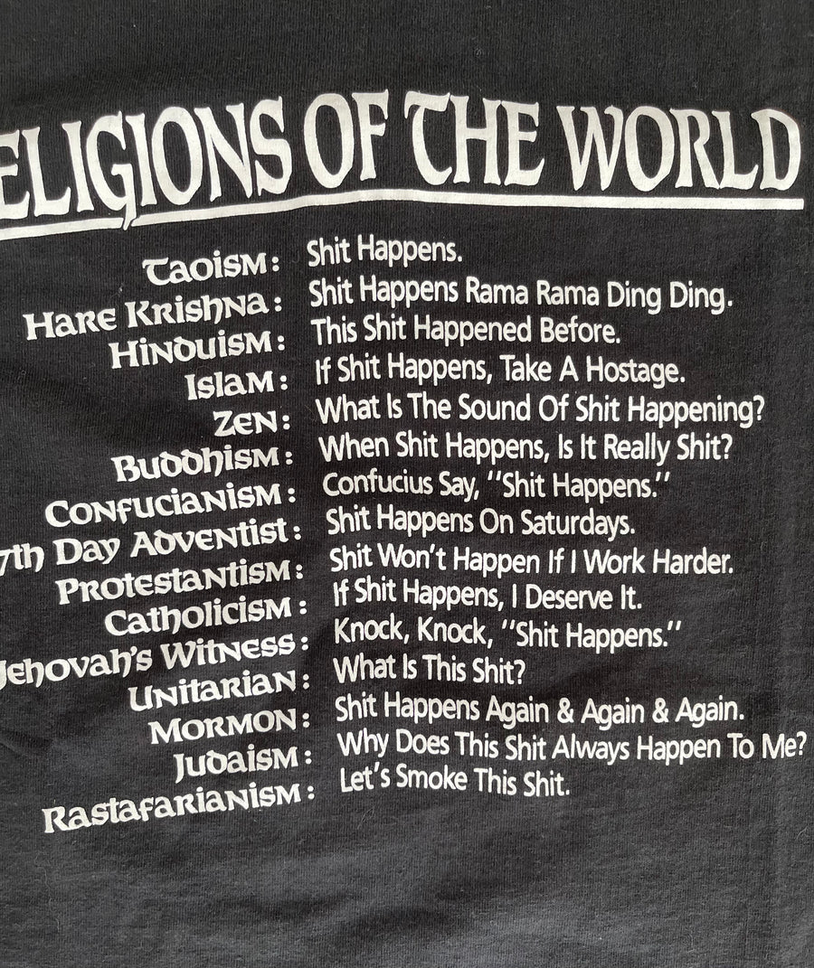Vintage Religion Of The World Tee XL