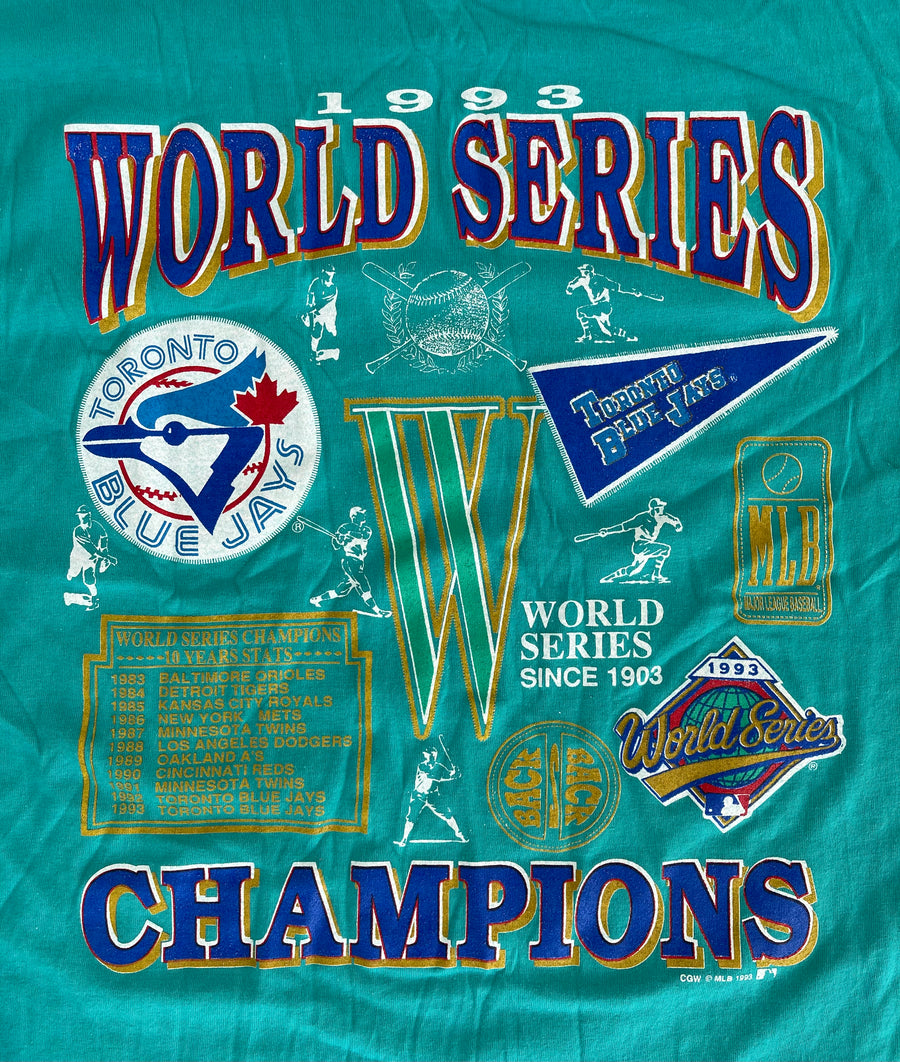 Vintage 1993 Toronto Blue Jays World Series Tee XL