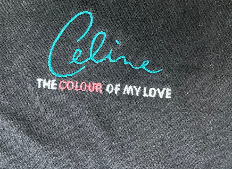 Vintage 90s Celine Dion The Colour Of My Love Tee XL