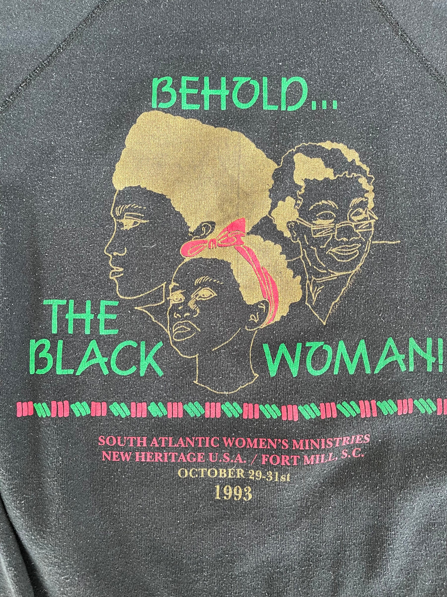 Vintage 1993 Behold The Black Woman! Sweater L