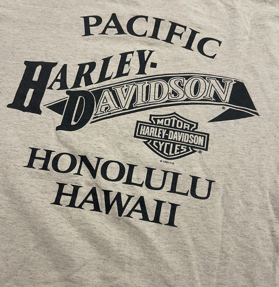 Vintage 1995 Harley Davidson Honolulu Hawaii Tee XL