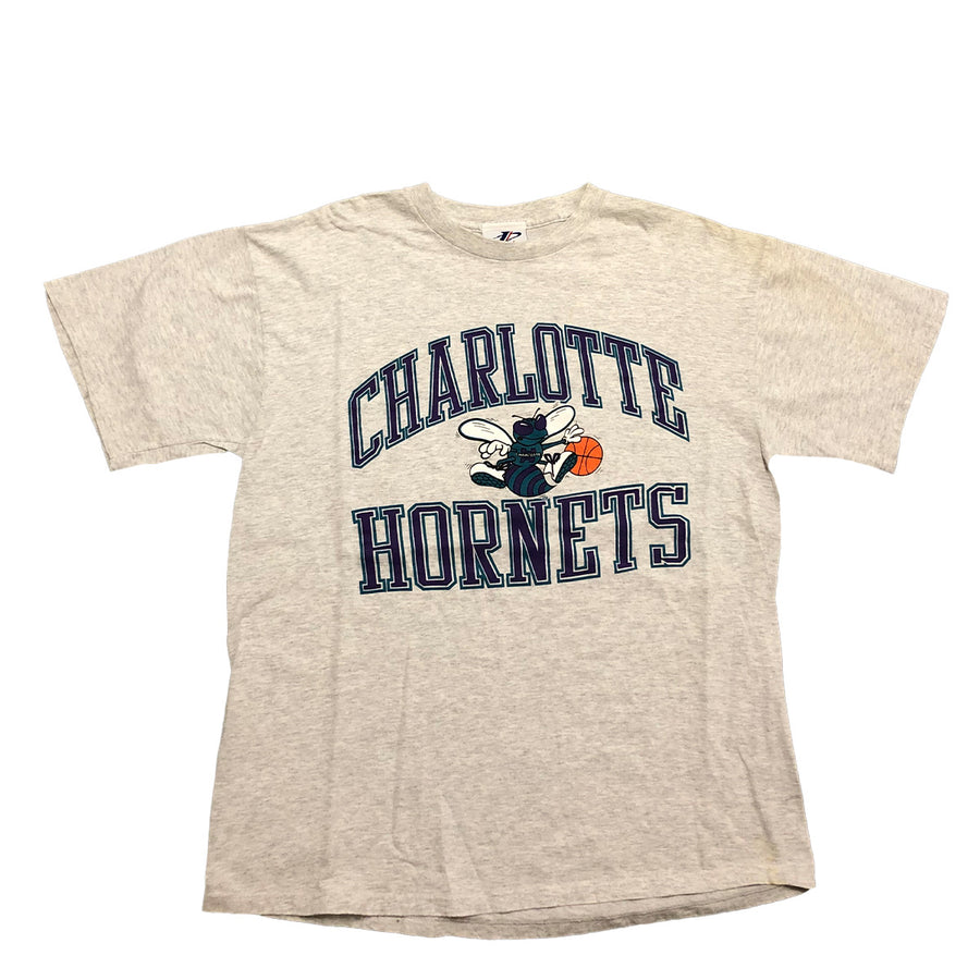 Vintage Logo 7 Charlotte Hornets Tee XL