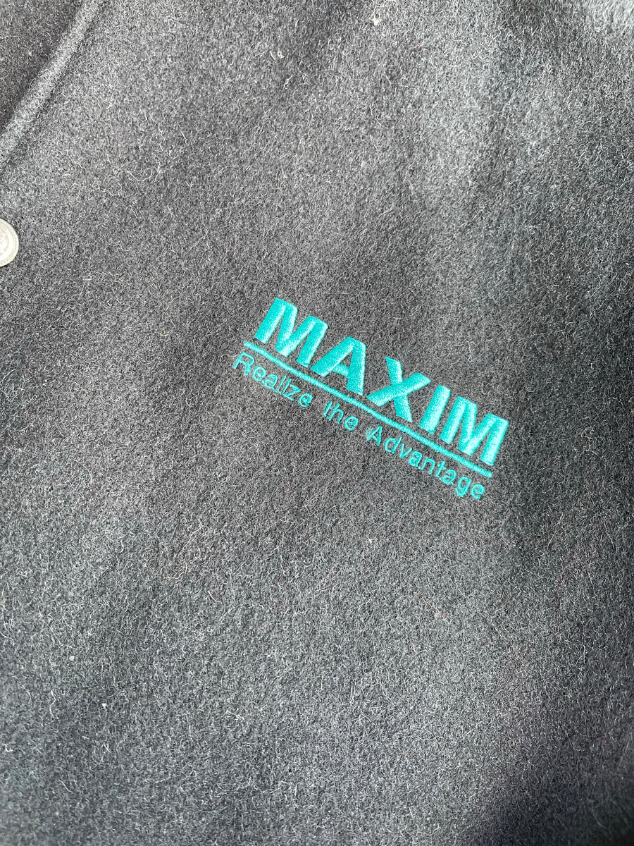 Vintage 90s Maxim Truck Leather Jacket S/M