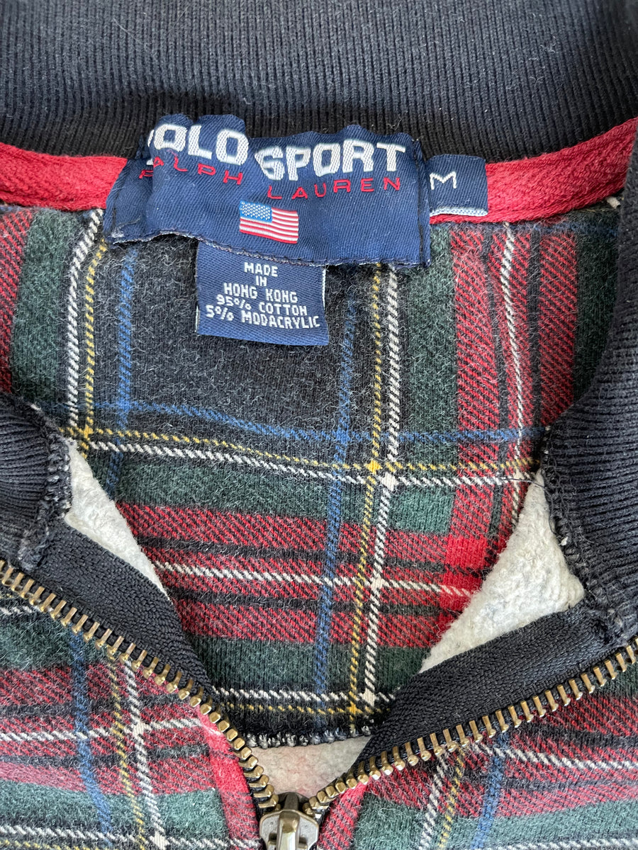 Vintage Polo Sport Half Zip Up Sweater M