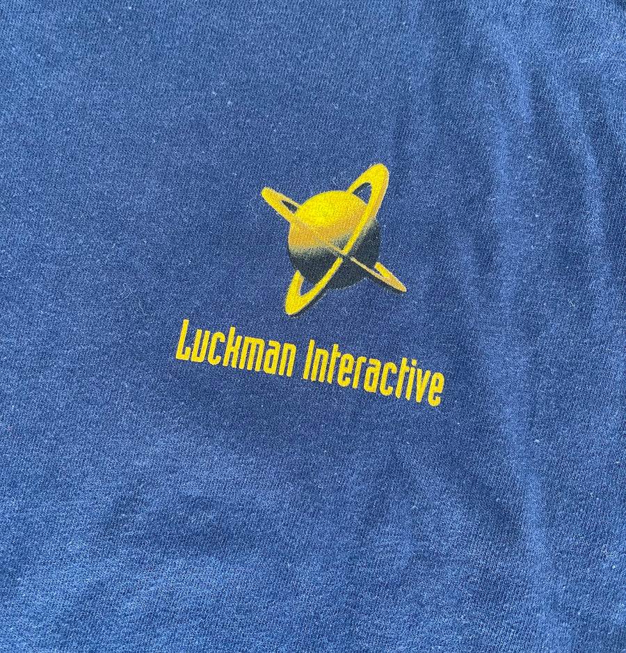 Vintage 90s Luckman Interactive Computer Software Internet Tee XXL