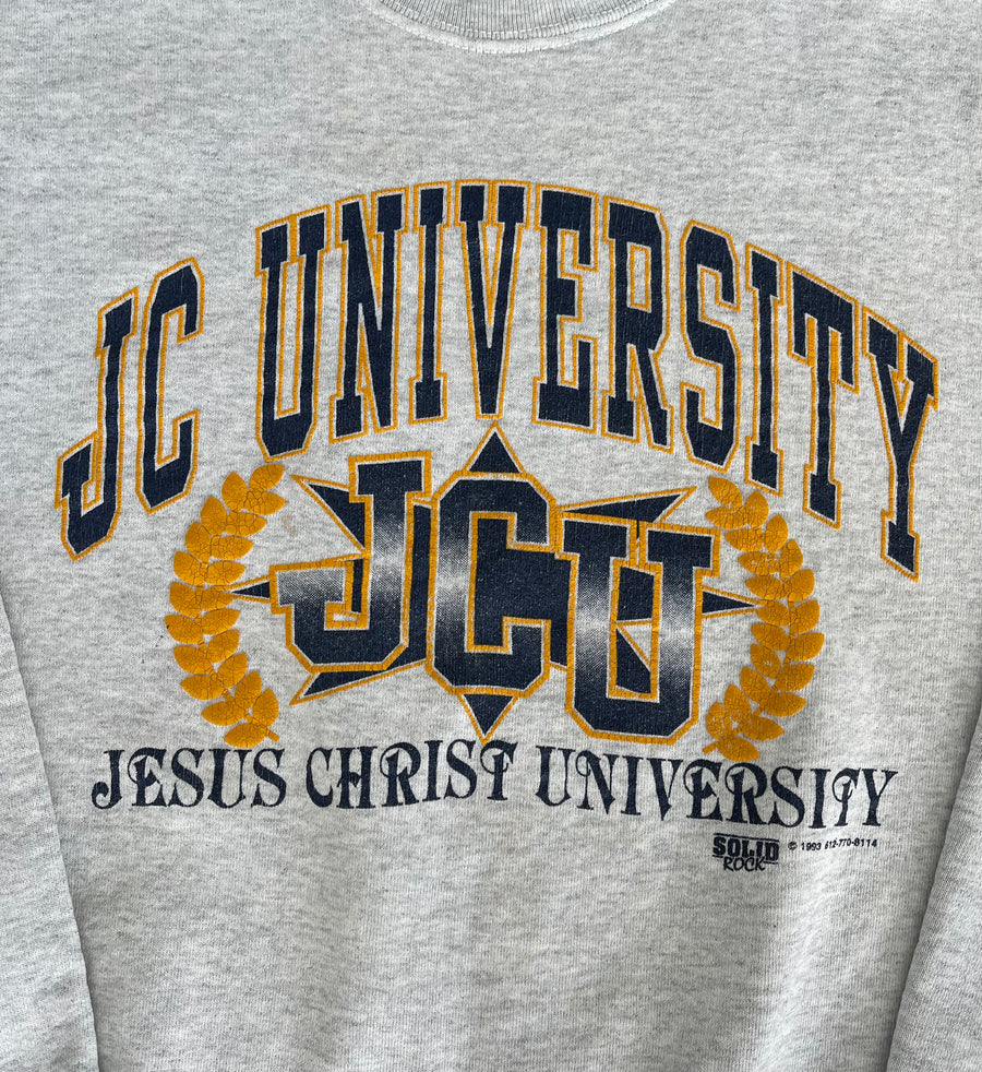 Vintage 1993 Jesus Christ University Crewneck Sweater XL