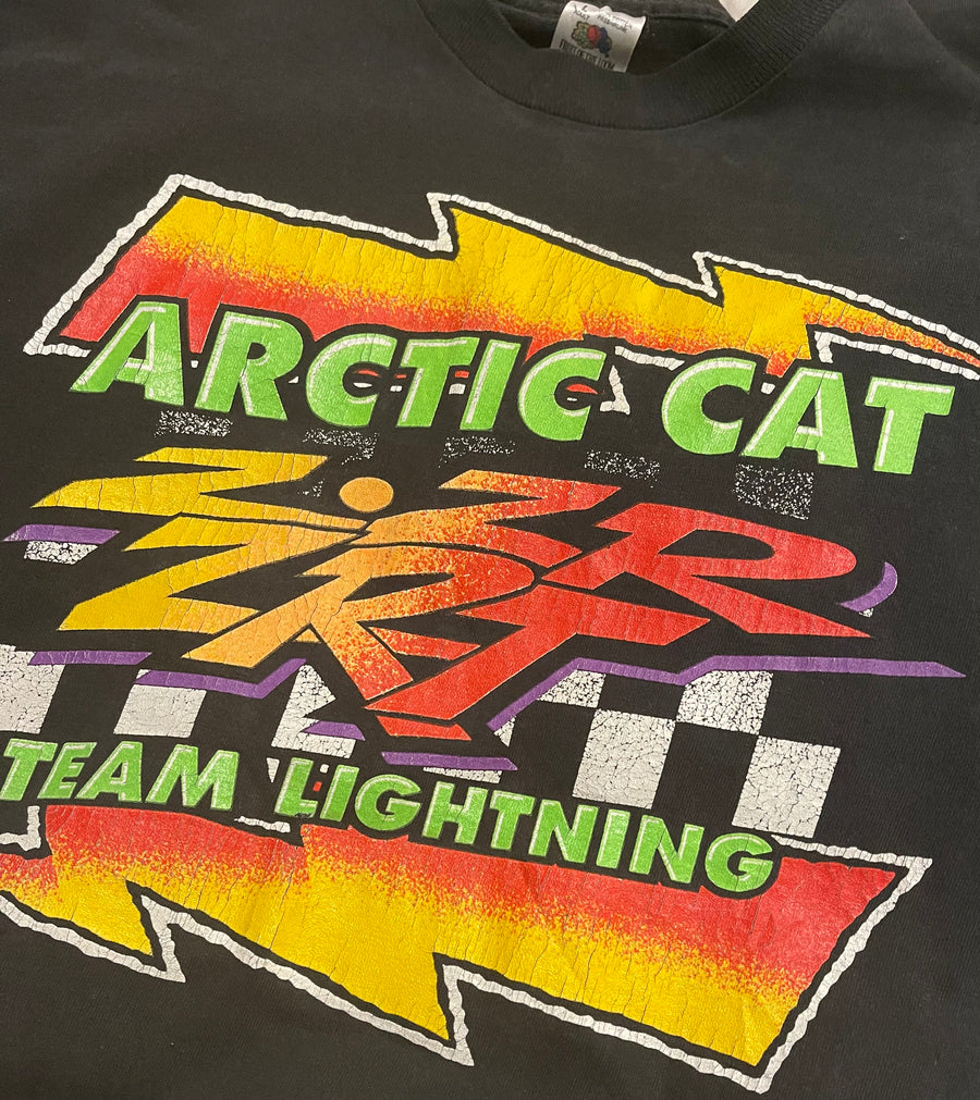 Vintage Arctic Cat Team Lightning Tee L
