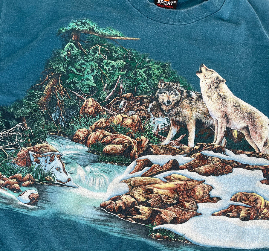 Vintage Wildlife Coyote Tee XXL