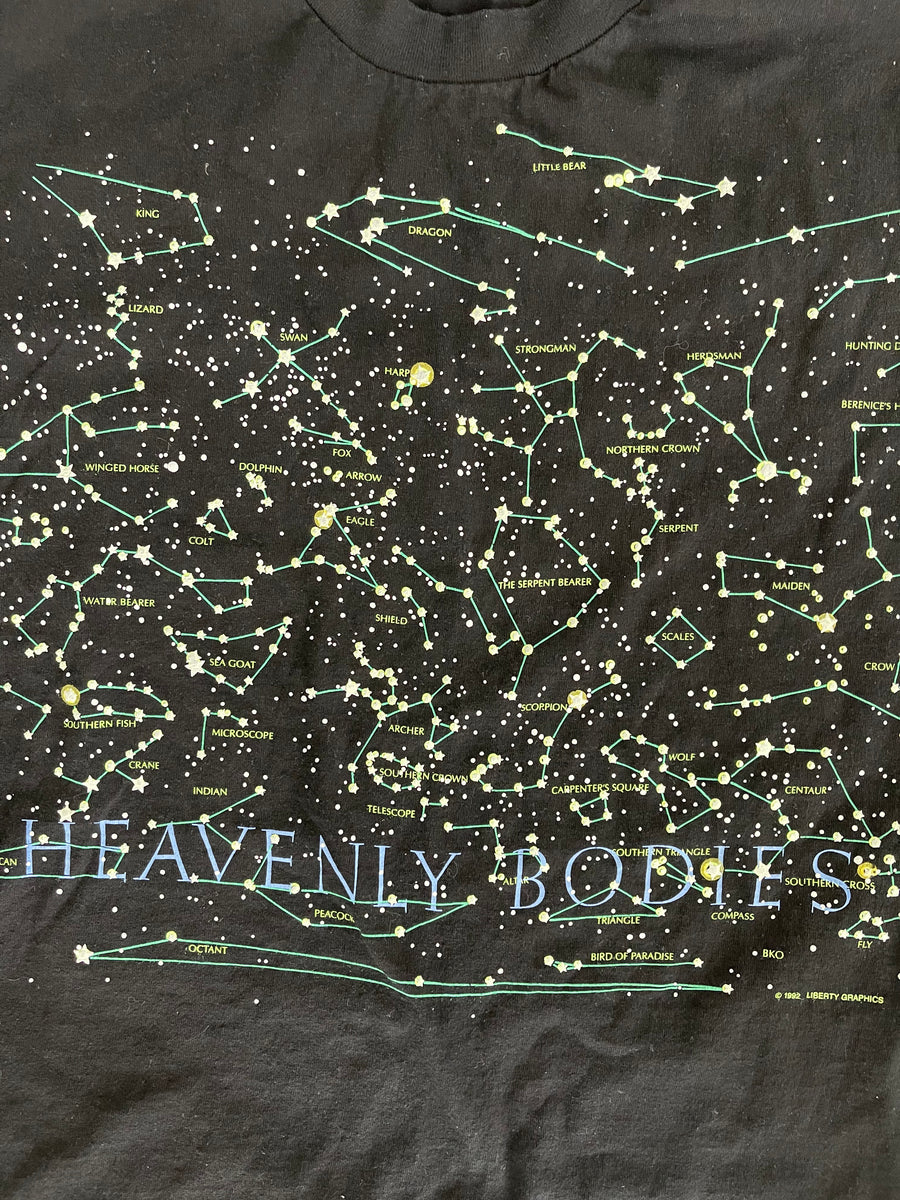 Vintage 1992 Heavenly Bodies Liberty Graphics Tee XL