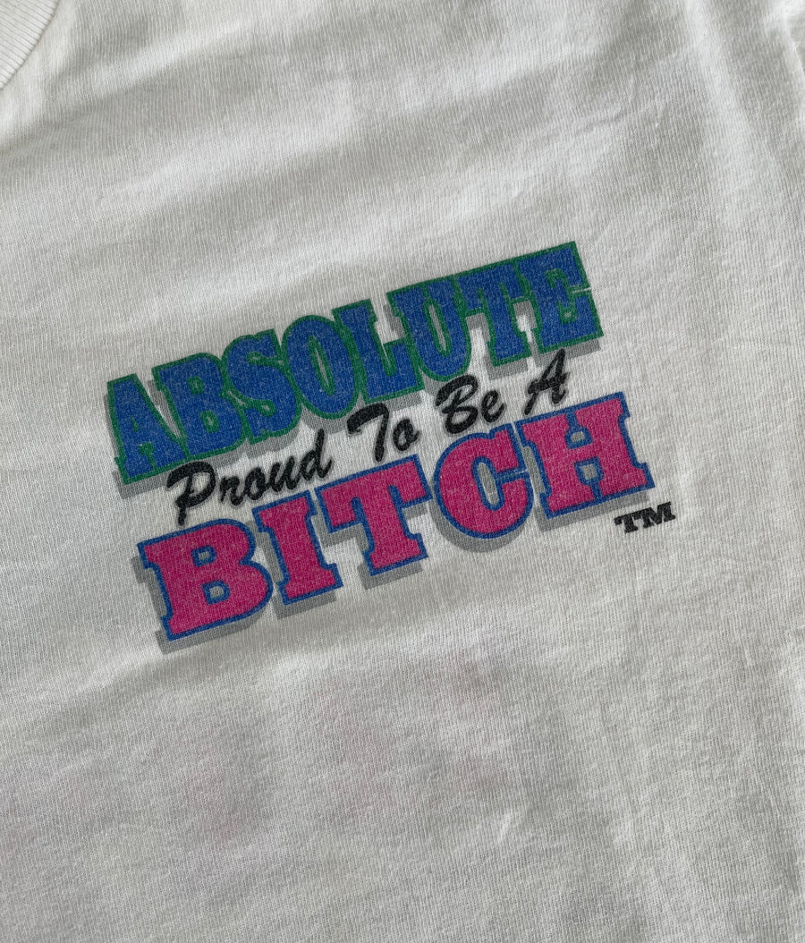 Vintage 1994 Absolute Proud To Be A B*tch Tee L