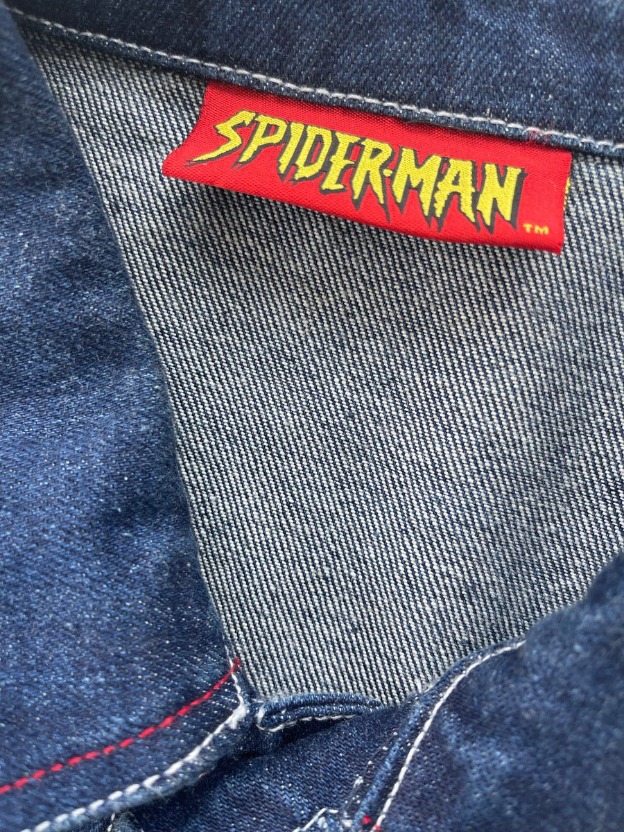 Vintage 2003 Spiderman Denim Jacket XL