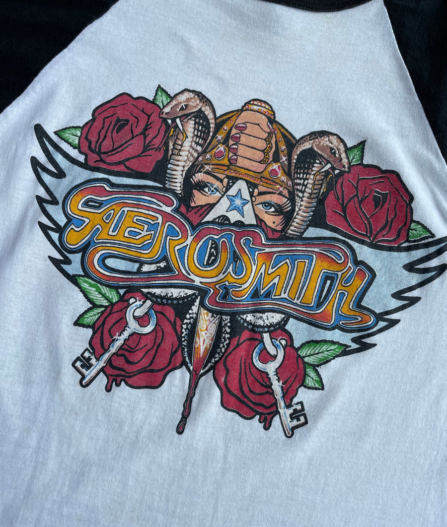 Rare Vintage 1987 Aerosmith Permanent Vacation Tour Sweatshirt S/M